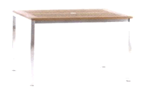tavolo rettangolare allungabile con guida sincronizzata
